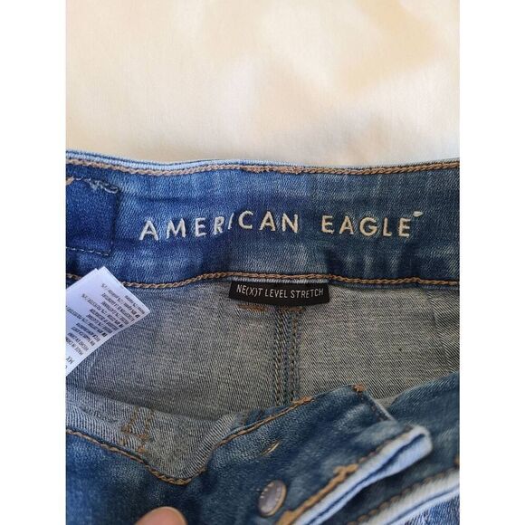 American Eagle Outfitters Super‎ Stretch Jegging Jeans Women's 00R Blue Denim - Picture 4 of 6